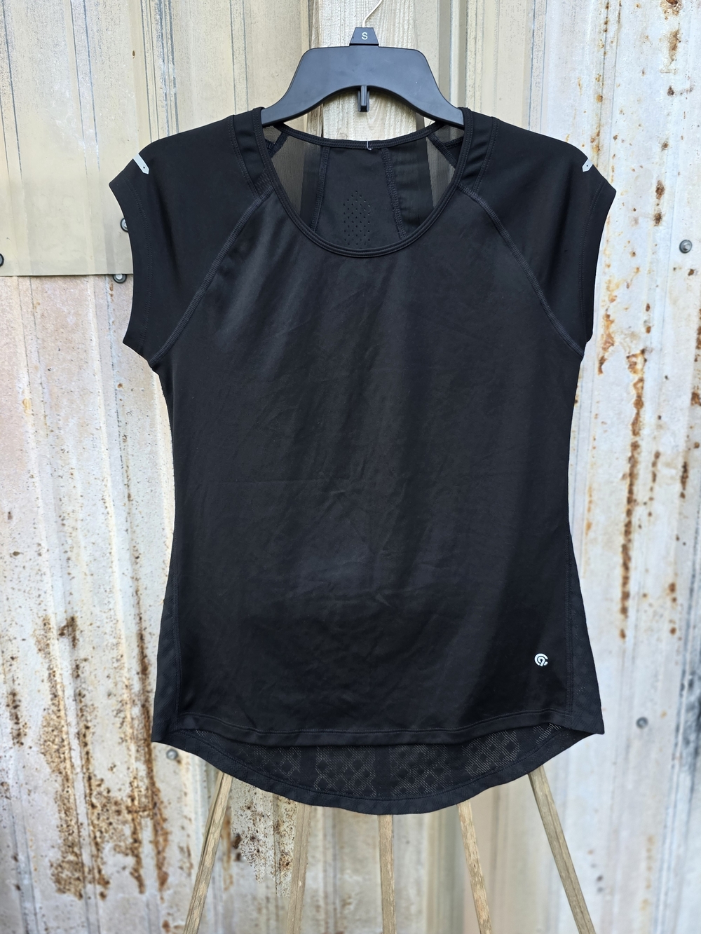 90 Degree By Reflex Black Short Sleeve Active Tee